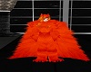 Wolf Fur Cape Orange