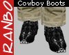 *R* Black Cowboy Boots