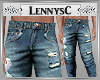 *L* Basic Ripped Jeans
