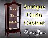 Antq Victn Curio Cabinet