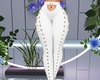 Rebel Stud Pants White