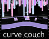 Pastel goth curve couch