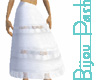 Long White Peasant Skirt