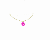 Gold & Pink Ice Necklace