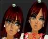 *D.K.K.*RED*ANIMTED HAIR