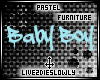 .L. Pastel Baby Boy Sign