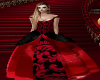 elegant red/black gown