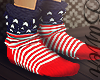 Blue Red White  Socks
