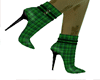 Green Plaid boot 