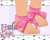 MEW pink bow shoes