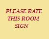 rate this room sign