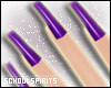 ❥ purple nails