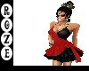 *R*Red/Black Club Dress