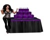 purple cake w/candle