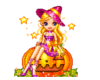 Halloween Pumpkin Girl 