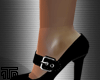 Black Spandex Pumps