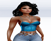 Blue Sexy top (Med)