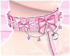 ♡ Pink Choker w/ Leash