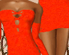 [L4] short orange dress