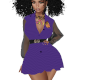 purple dress HOT short