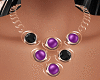 Gold Purple Necklaces