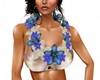 Blue and White Lei