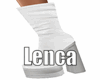 White autumn boots