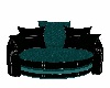 Black and teal chair 