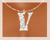 [DF] V silver necklace