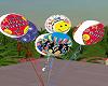 funky party balloons