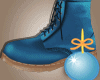 Winter blue boots