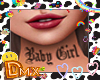 X. Baby Girl Neck Tatto