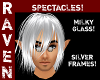 MILKY GLASS SPECTACLES!