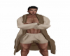 Brown robe & short set