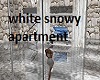white snowy apartment