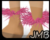 [JMB]Pink Ankle Feathers
