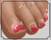 Feet Coral Nails + Rings
