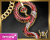 Snake Necklace Red