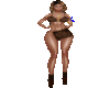 Brown sexy skirt UA