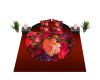 Round Floral Bed