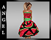 A~50s Watermelon Dress