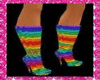 sexy rainbow boots