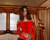 KDW Red Rose Lace Top
