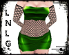 L:BBW Dress-Poison Green