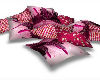 set of pink pillows <3