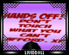 LIV Hands Off Sign