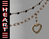 Belly Chain Obsidian Gld