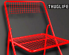 Metal Chair Red