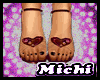 [M]Cute Maroon Sandals