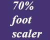 *M* 70% foot scaler